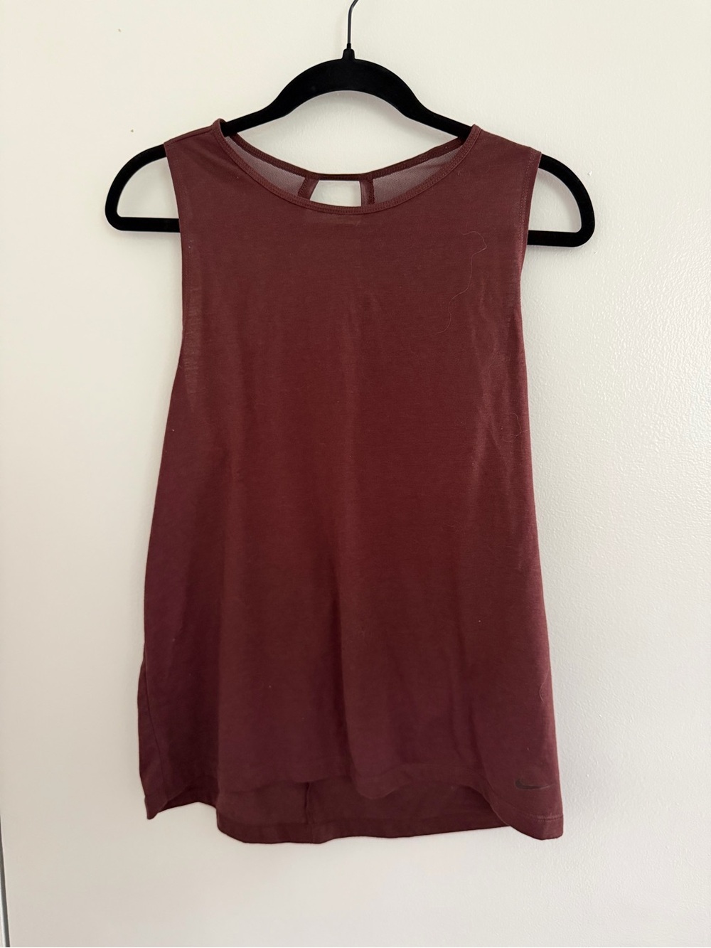 Nike Sleeveless Burgundy Tank Top - Women's Casual